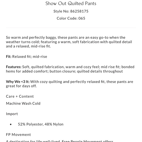 FP Movement snow pants - Picture 3 of 7